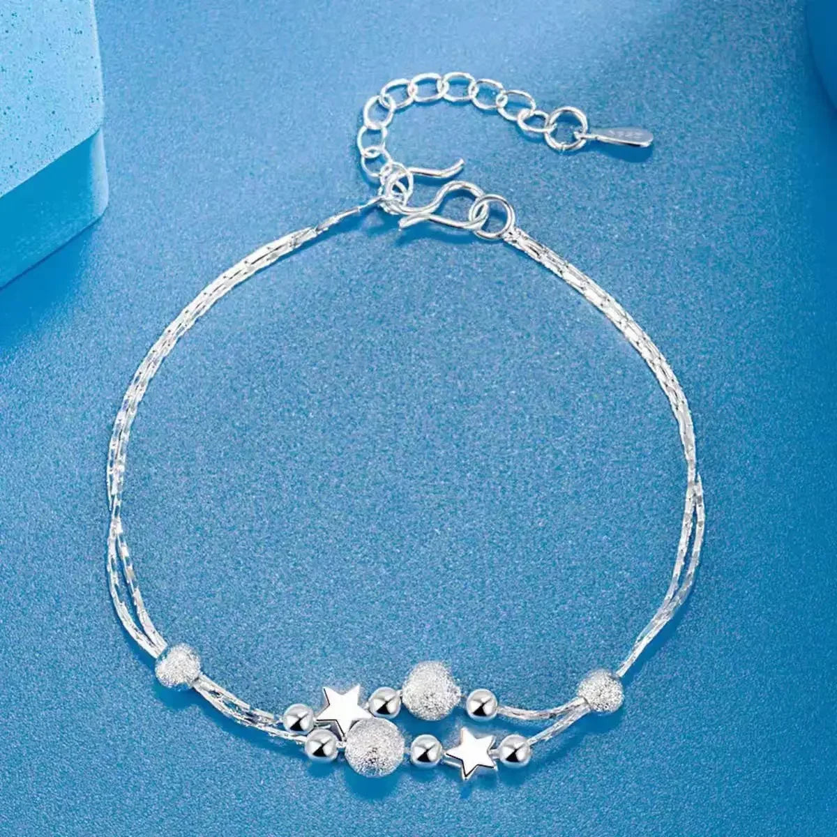 Pulsera de plata de ley 925 con forma de corazón para mujer, estilo retro coreano, versátil, con circonitas, joyería original para fiestas.