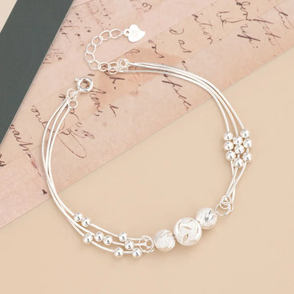 Pulsera de plata de ley 925 con forma de corazón para mujer, estilo retro coreano, versátil, con circonitas, joyería original para fiestas.