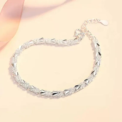 Pulsera de plata de ley 925 con forma de corazón para mujer, estilo retro coreano, versátil, con circonitas, joyería original para fiestas.